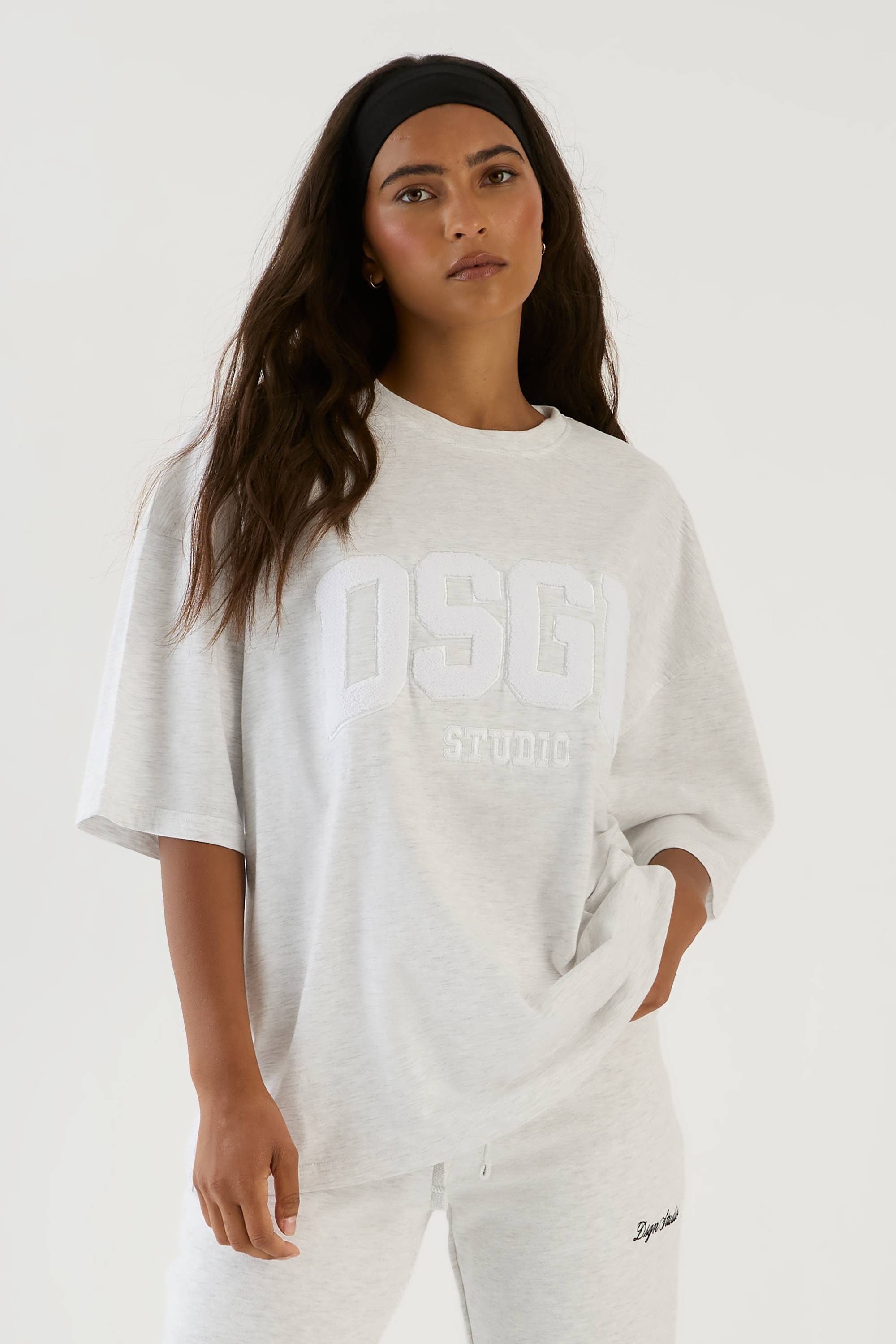 T-shirt Oversize Dsgn Studio Avec Appliqué En Tissu Éponge