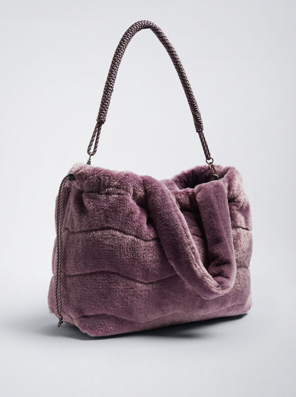 Shopper Efeito Pelo - Violeta