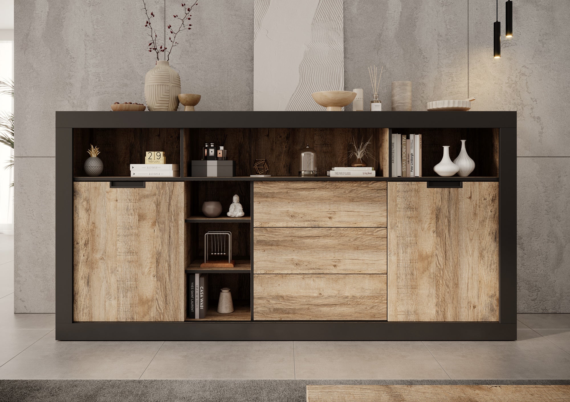 Trinidad 2 - Dressoir - Eiken - 220x45x110 cm