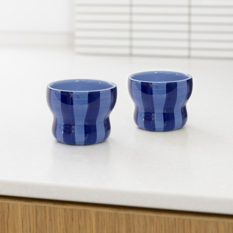 &klevering Circus koffie mok set van 2 geel