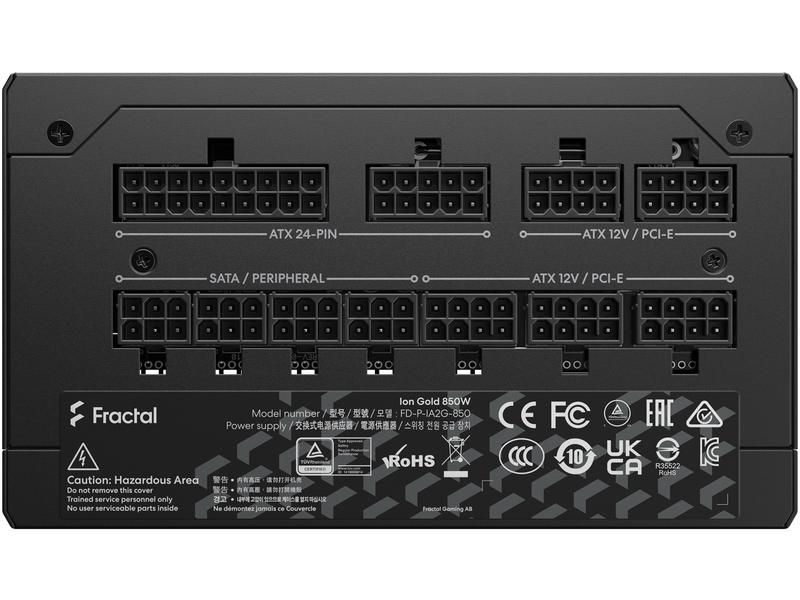 Fractal Design Netzteil Ion Gold 850 W Vollmodulares 850 W ATX-Netzteil