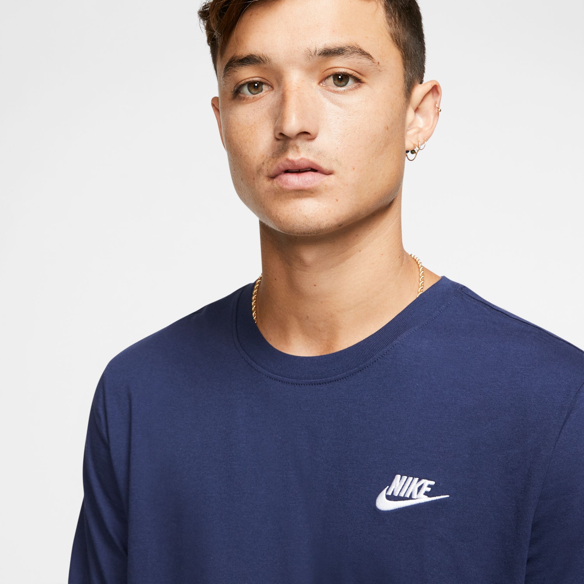 Sportswear Club T-Shirt Herre 410/Midnight Navy/White