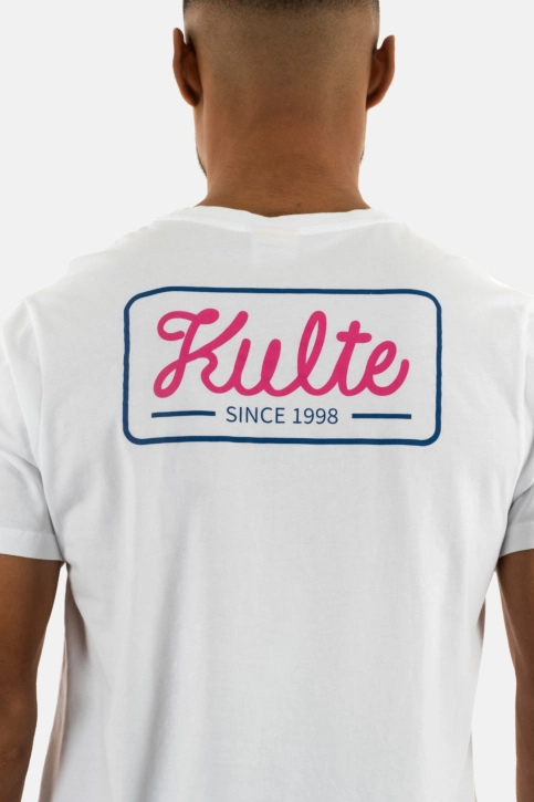 Tee shirt kulte stamp white