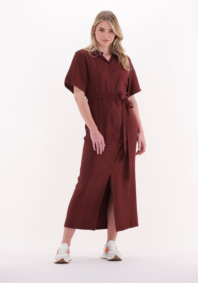 ANOTHER LABEL roest another label midi jurk sango dress s/s