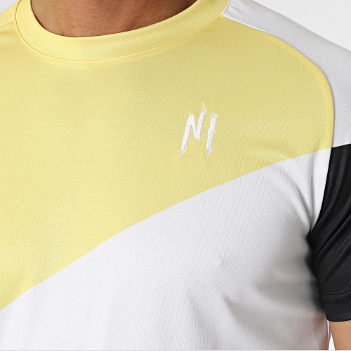Tee Shirt 045 Jaune Blanc Noir