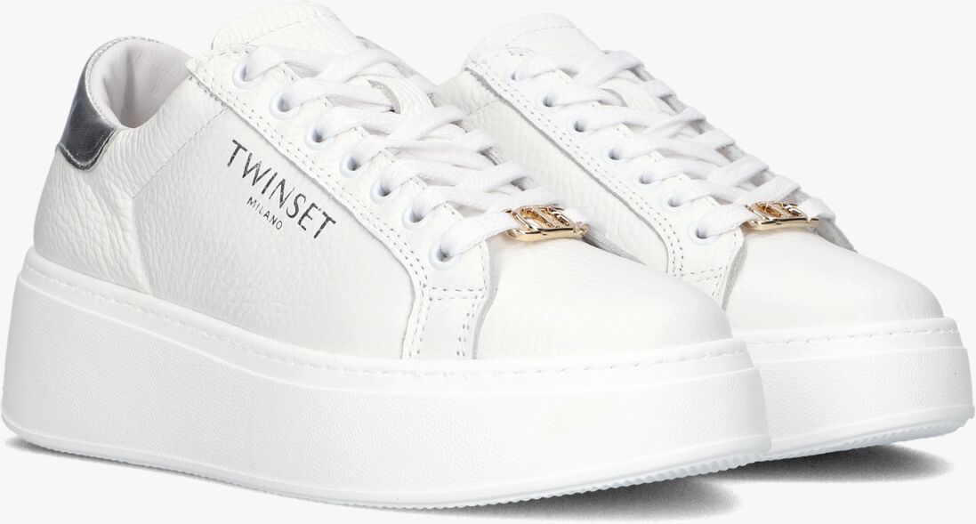 TWINSET MILANO witte twinset milano lage sneakers 241tcp050