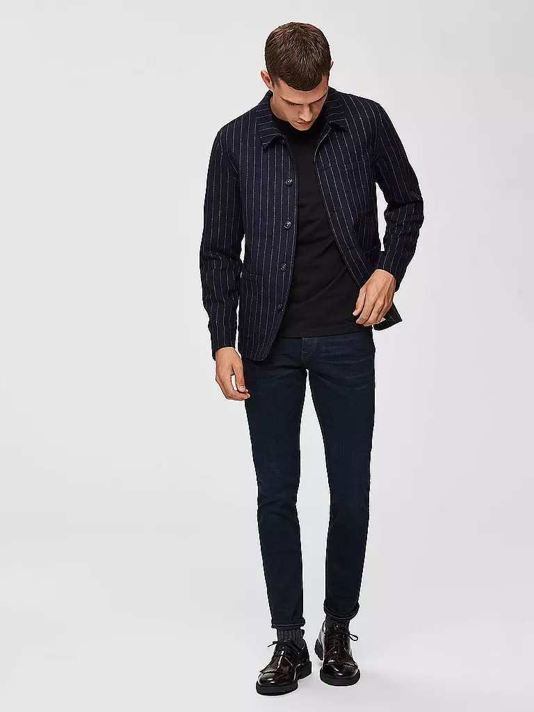 SELECTED Jeans Slim Fit SLHLEON schwarz