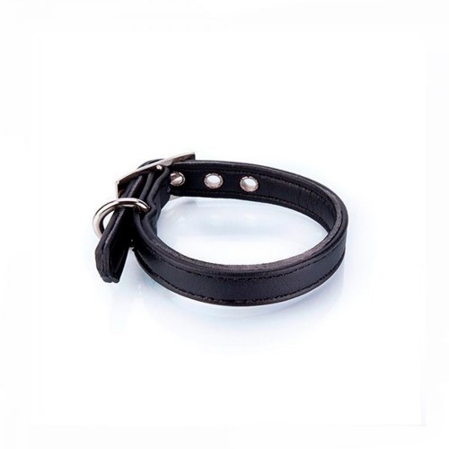 Coleira de couro vegano Pampy Special Toy, preta