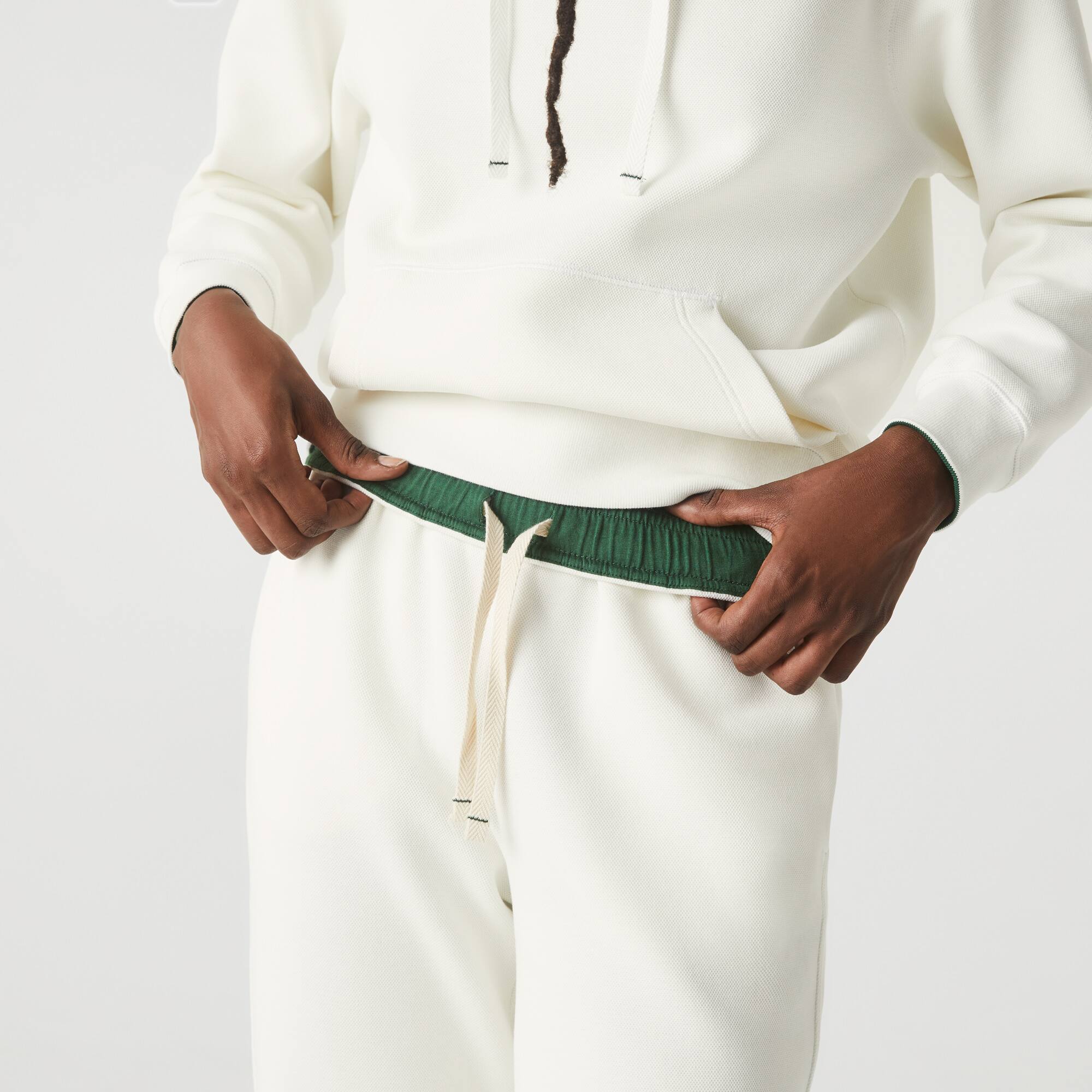 Damen Jogginghose aus Baumwollmischung Traningshosen - Weiss - Lacoste - Damen