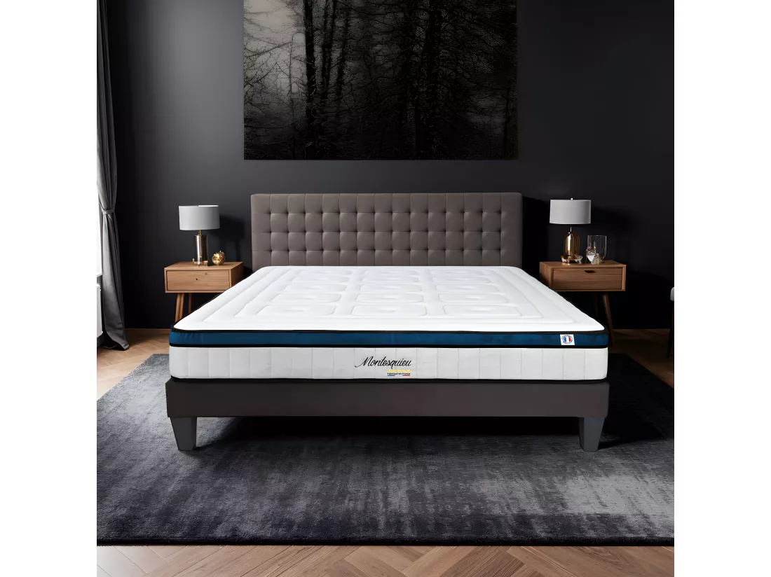 HYPSOM | Matelas MONTESQUIEU 180x200 cm | Ressorts ensachés & Mémoire de forme