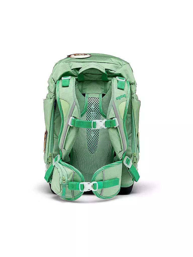 ERGOBAG Schultaschen Set 6tlg PACK Eco Hero - WaldBärwohner hellgrün