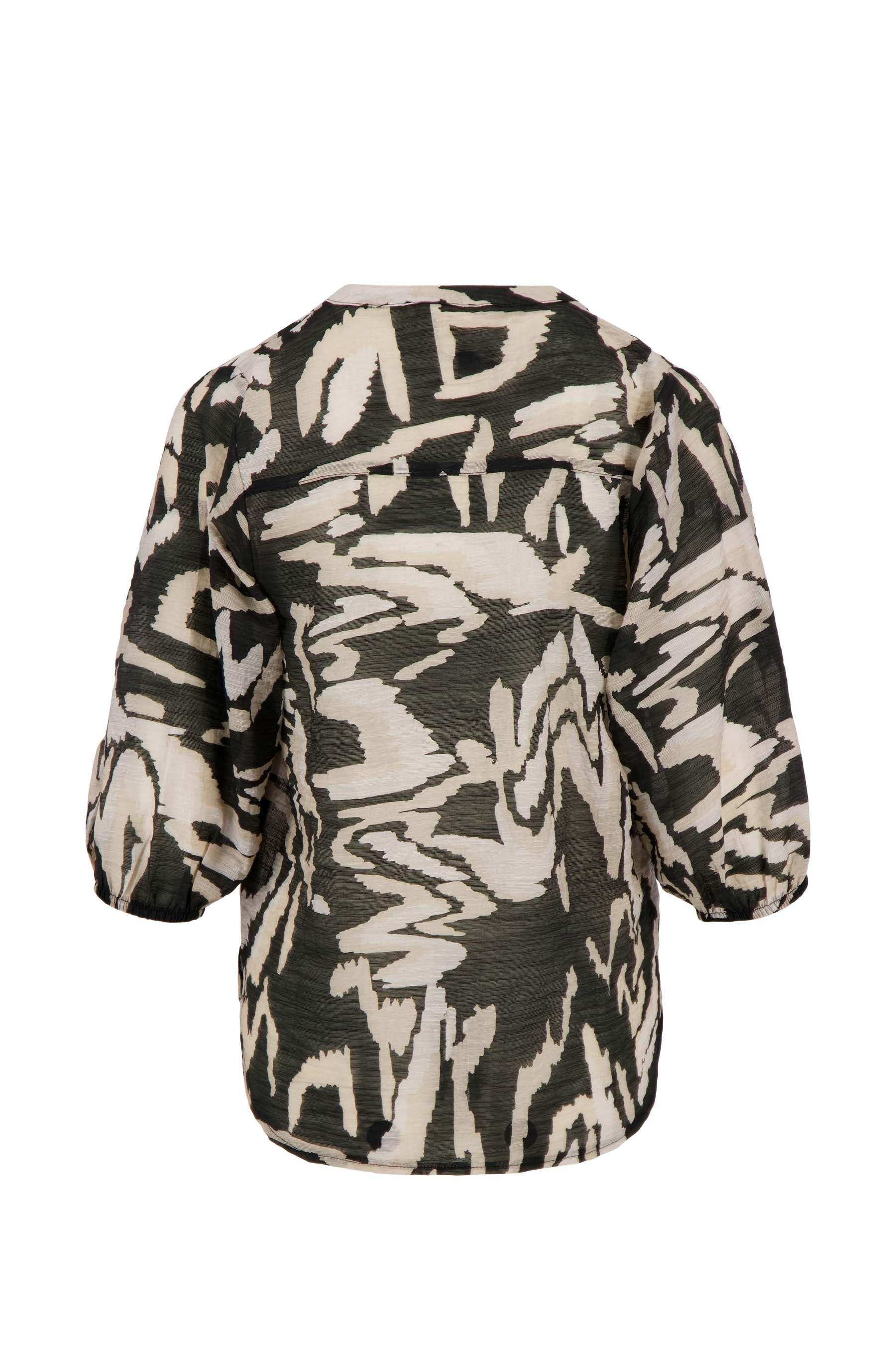 blouse pofmouw met print