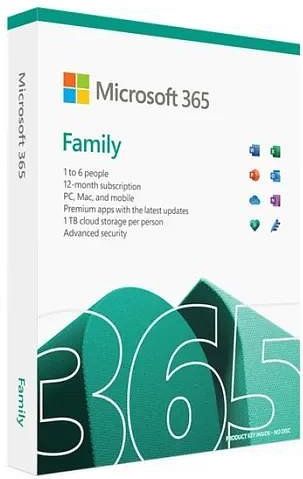 Microsoft - 365 Family - 1 Jaar Abonnement - Voor Maximaal 6 Personen