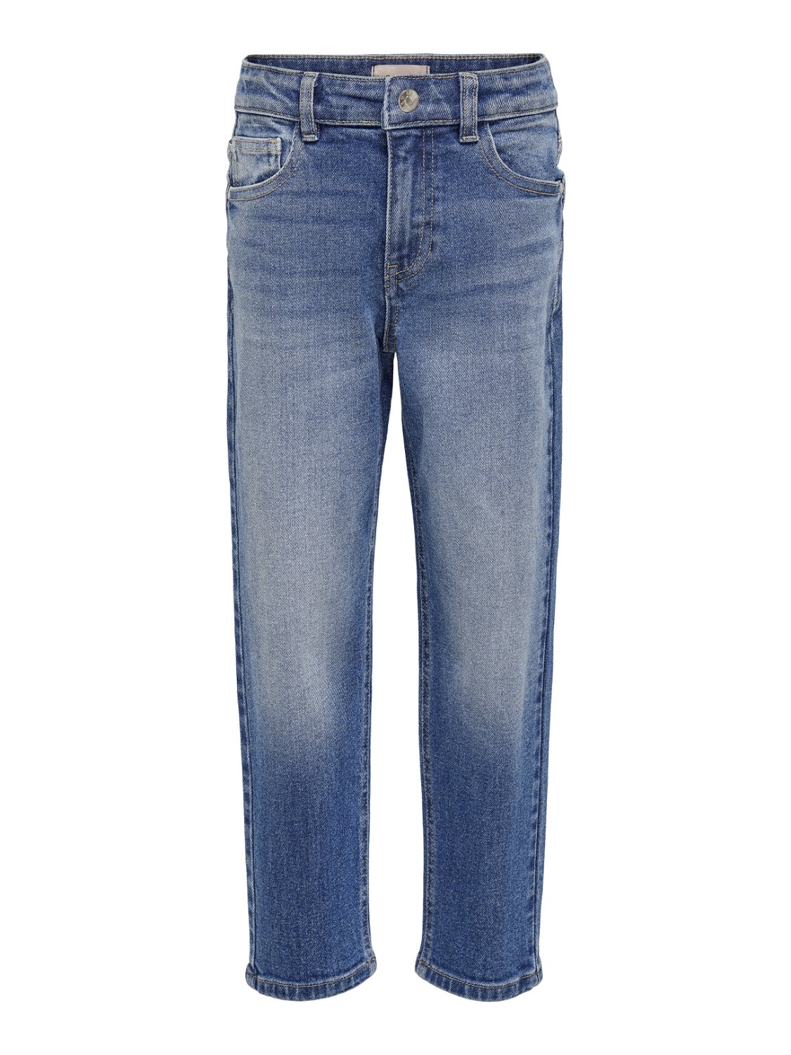 KONCALLA Mittlere Taille Baggy Fit Jeans Medium Blue Denim