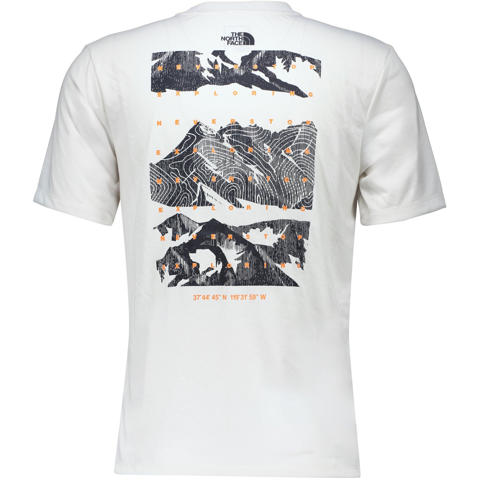 The North Face Herren-T-Shirt Foundation Montains Faces S, weiss