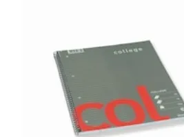 Kollegieblok A4 Bantex COL linjeret med huller