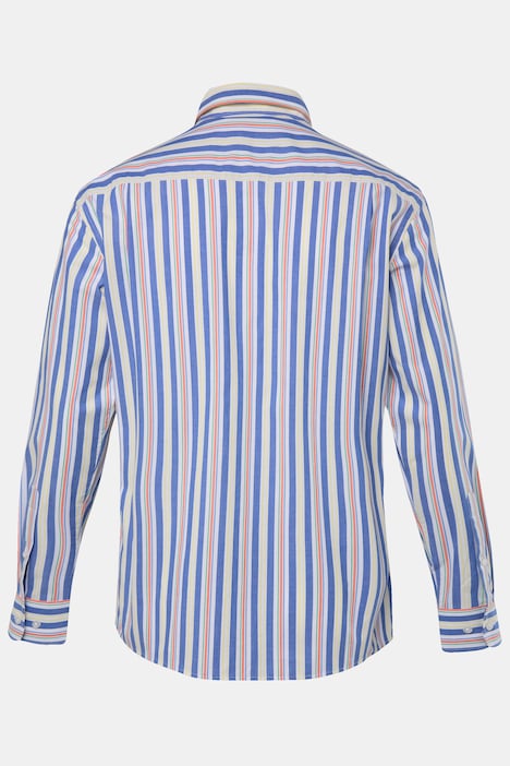 Boston Park Streifenhemd, Langarm, Buttondown-Kragen, Comfort Fit, bis 8 XL