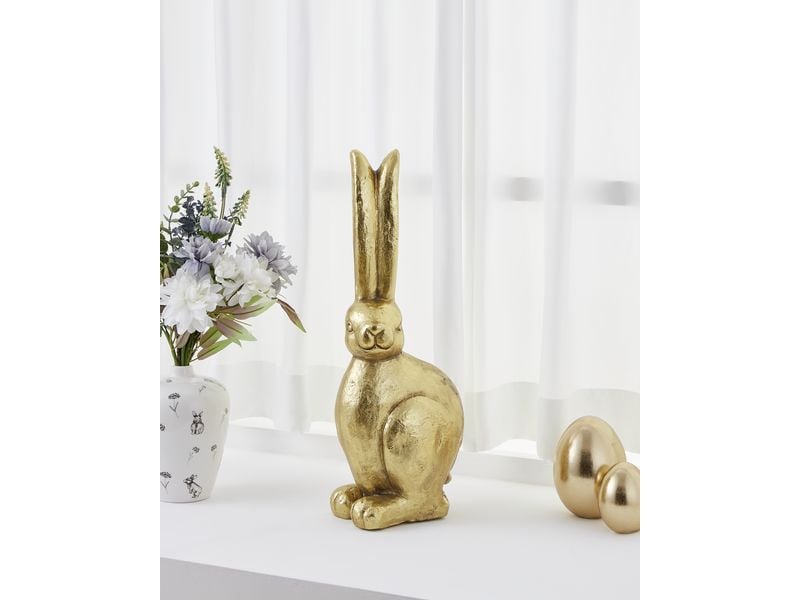 EGLO Hase Chilandy 50 cm, Gold Hasenfigur