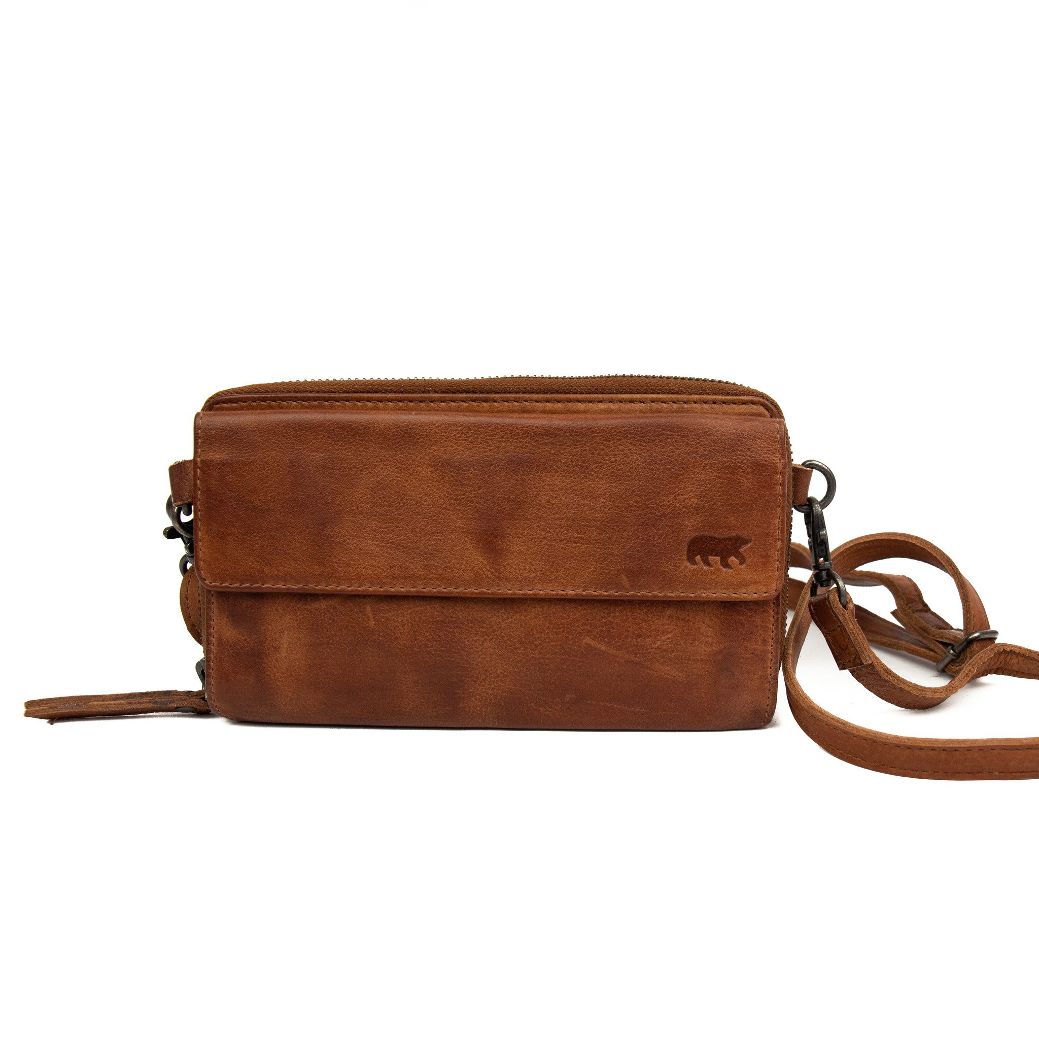 Bear Design Callisto Pelle Telefoontasje Lilian Cognac CP6038