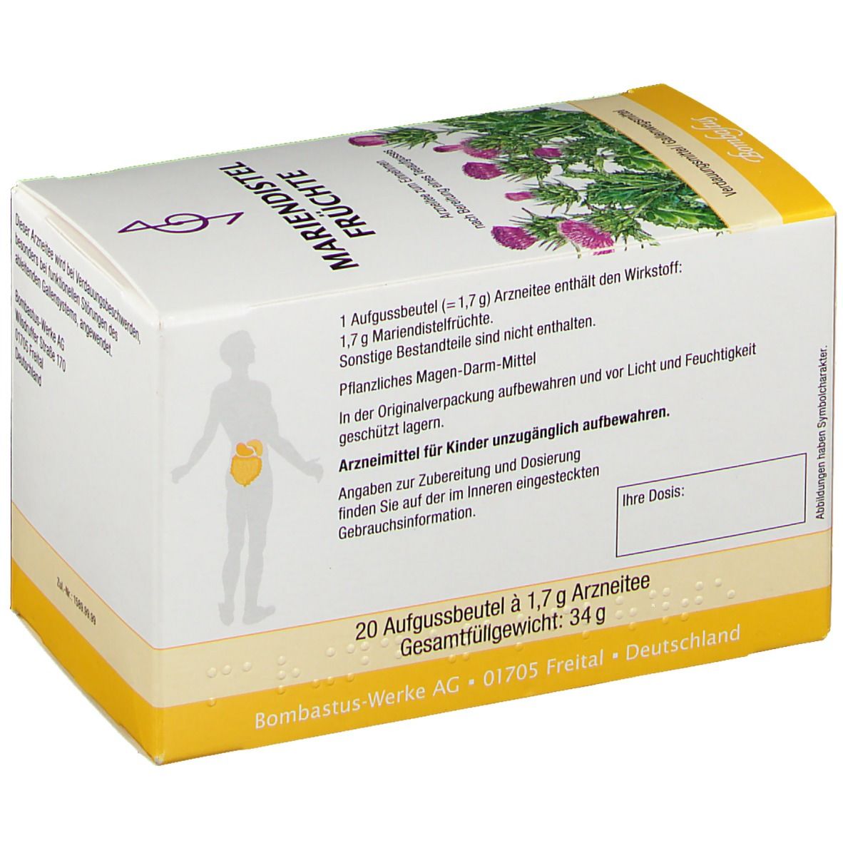 Bombastus Mariendistel Früchtetee