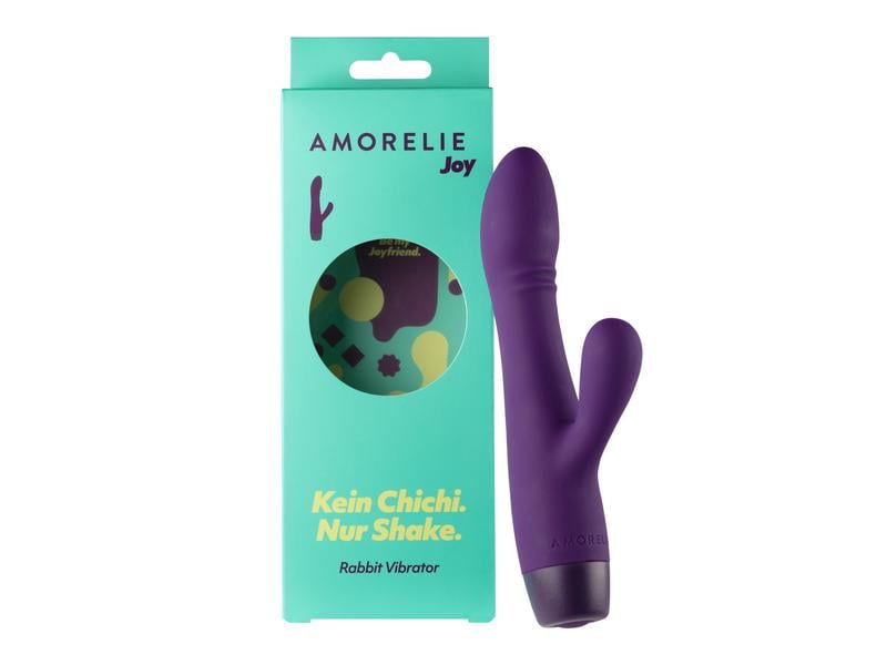 Amorelie Rabbit-Vibrator «Shake» Violett Hochwertiges Sextoy zur vaginalen und klitoralen Stimulation