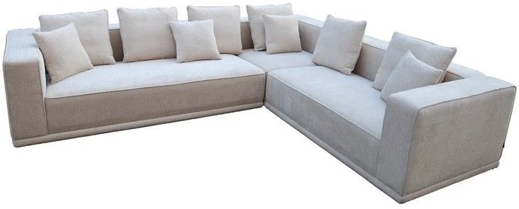 Hoekbank S5148 Beige Chenille Lusso B308 x D308 x H69 cm