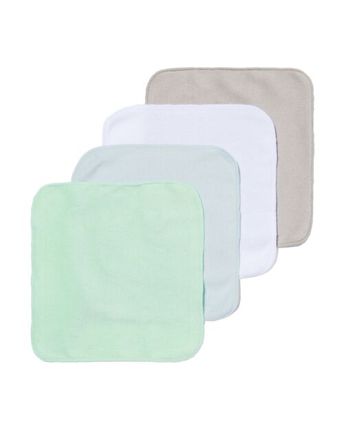 4 carrés lavables bébé 21x21