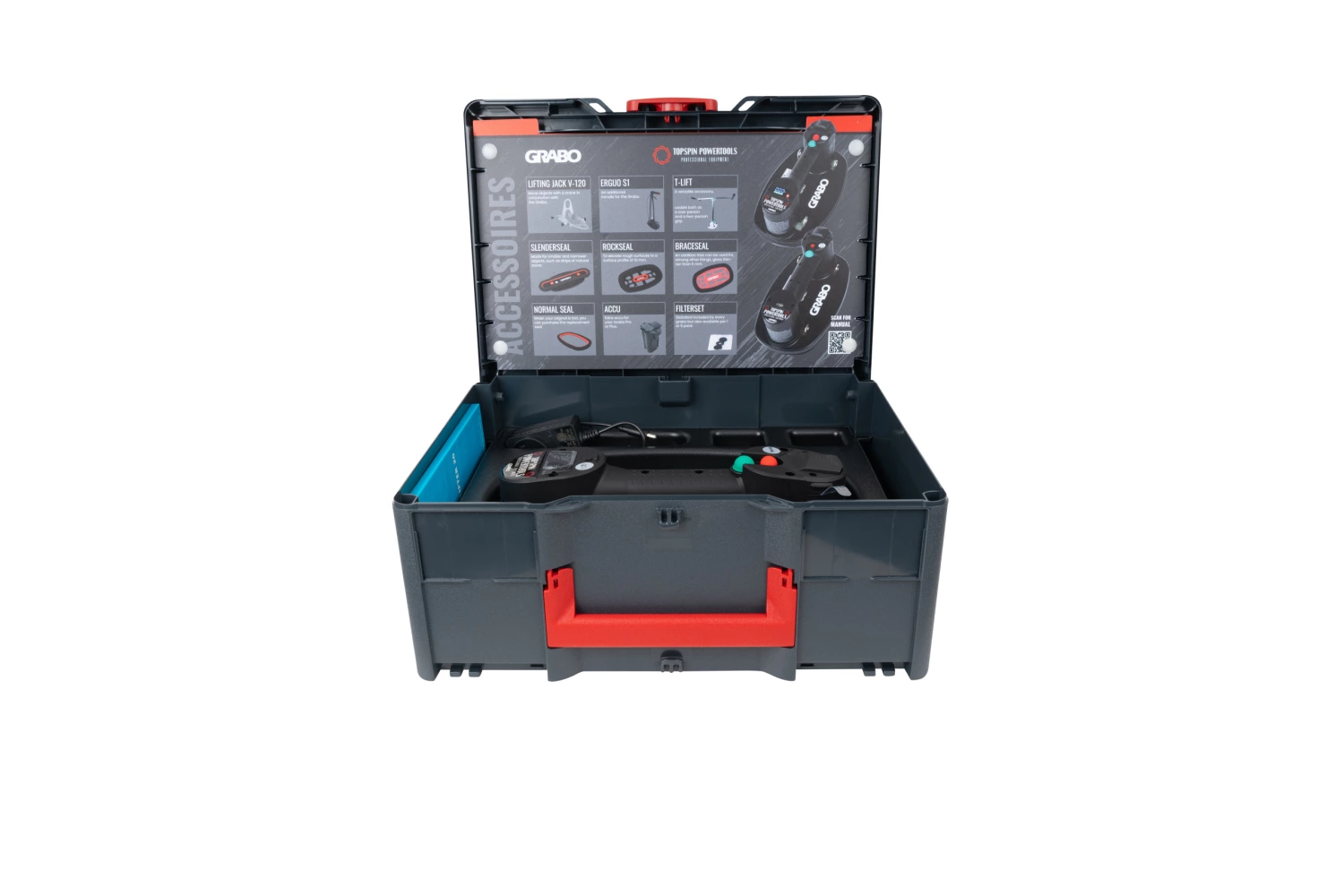 Grabo Pro Elektrische Vacuüm Tegeldrager in systainer - 120kg