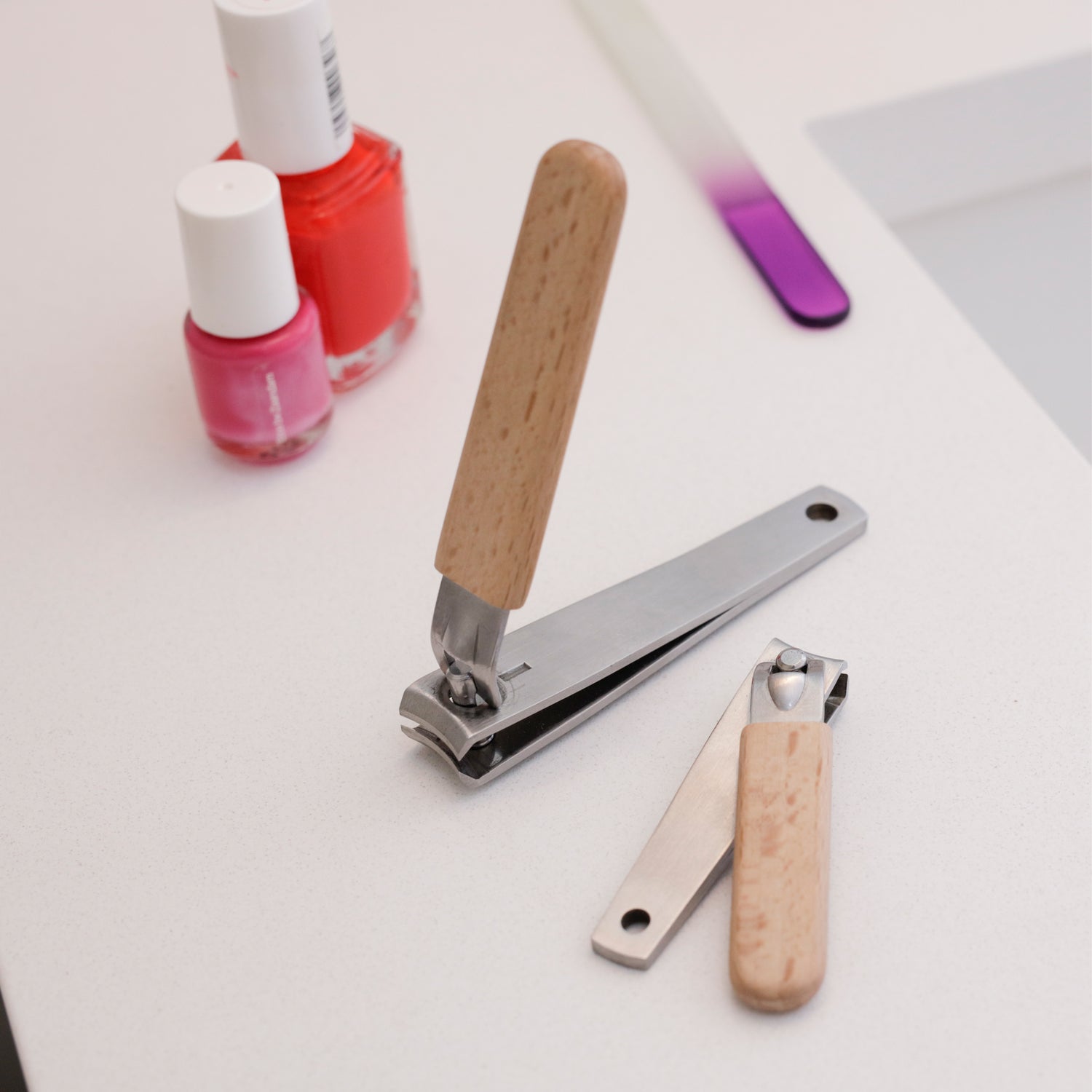 Wood Nail Clipper Set