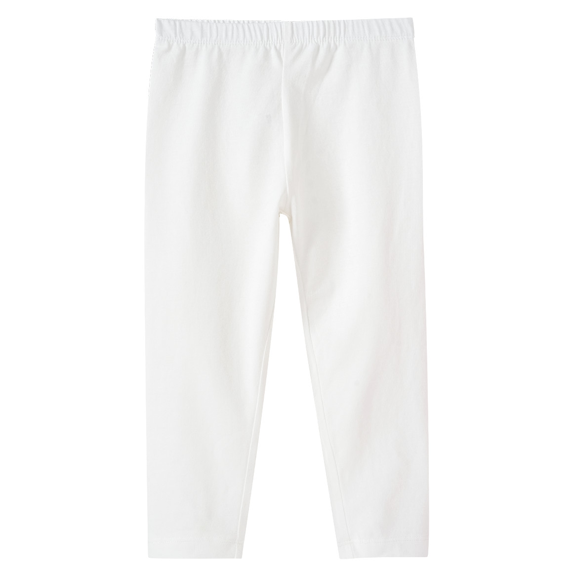 Famy 2 Mädchen Capri-Leggings im Basic-Look rosa / weiss