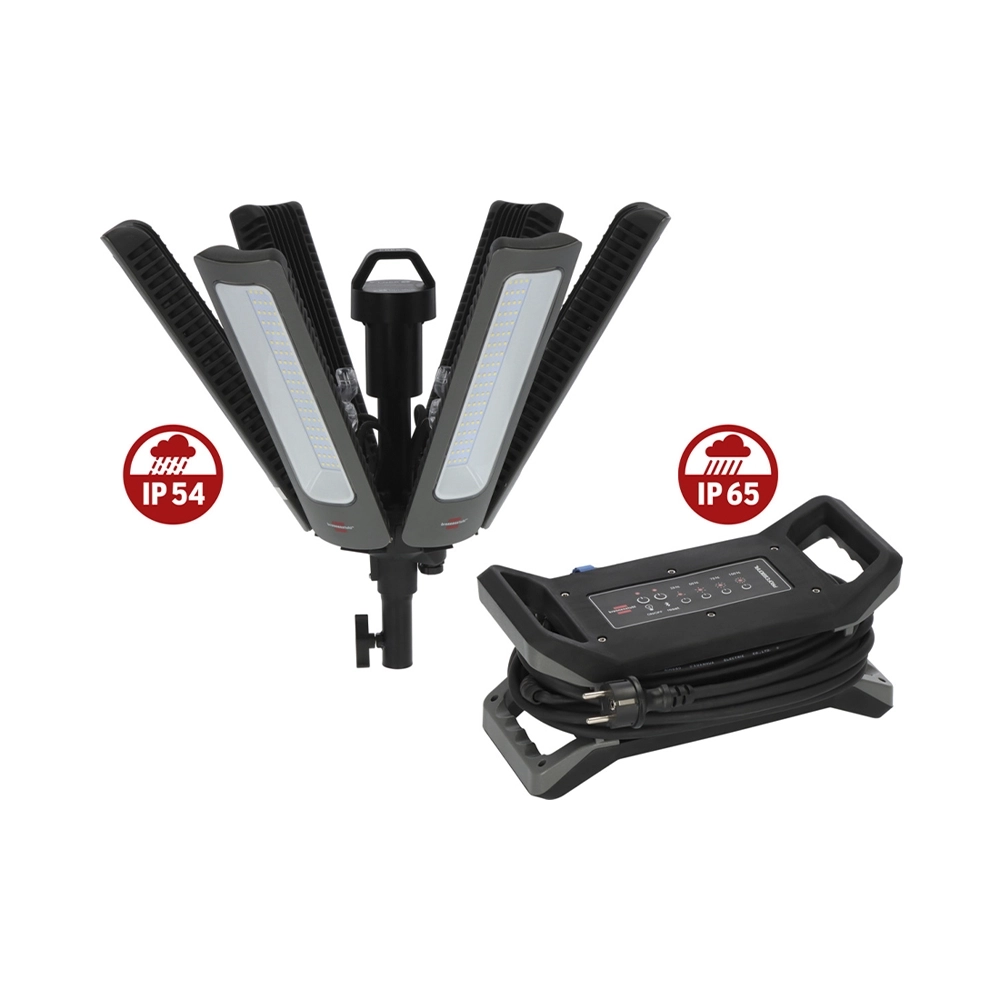 brennenstuhl Professional 360° LED Baustrahler Set 40500lm mit Stativ und Tasche