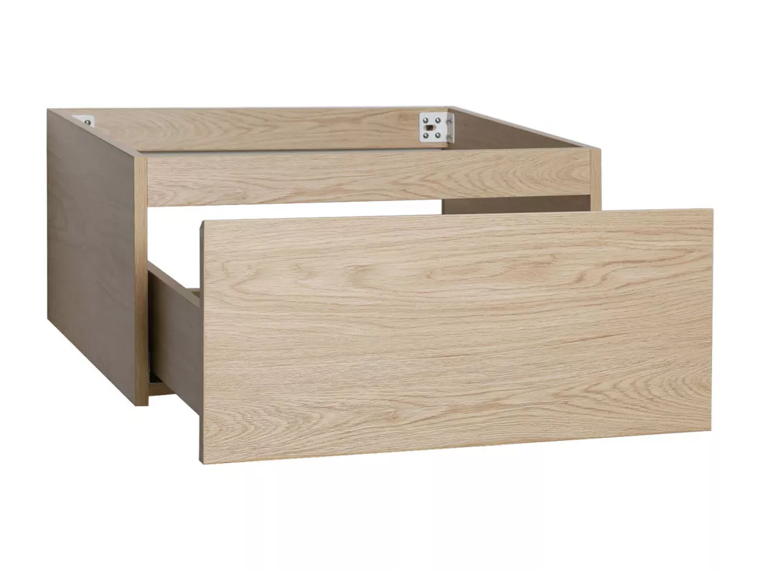 Meuble caisson chêne et piètement sous vasque 60 cm WILL