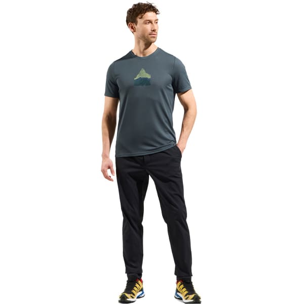 T-shirt randonnée ODLO F-DRY MOUNTAIN CREW NECK S/S DARK SLATE