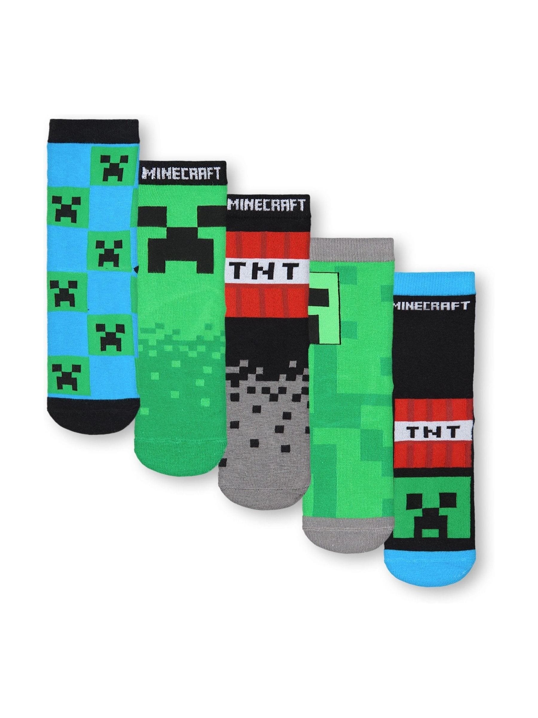 Groen - Vanilla Underground Minecraft TNT Sokken set van 5