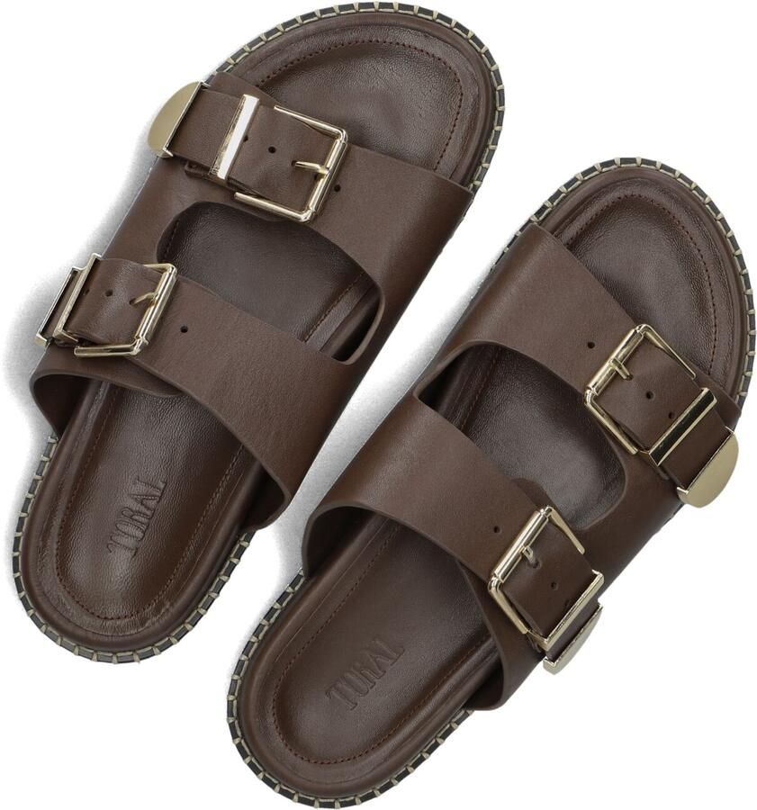 TORAL Slippers Dames Hidra Maat: 41 Materiaal: Leer Kleur: Bruin