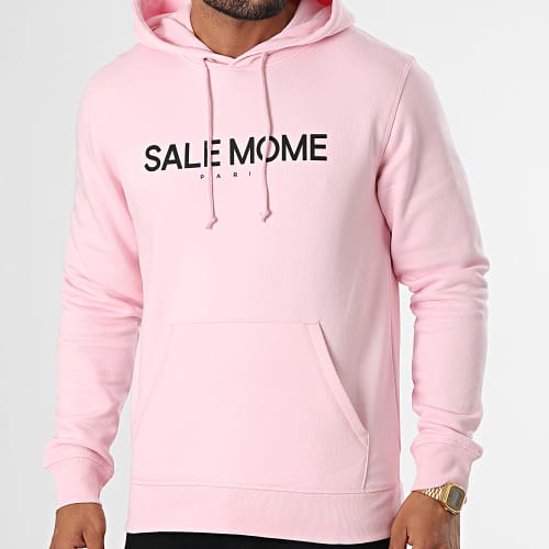 Sweat Capuche Nounours 2 Rose Noir