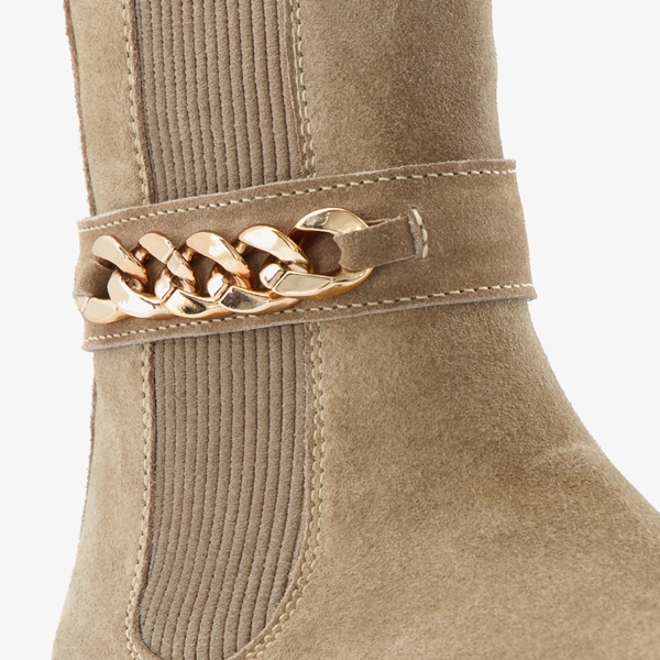 Groot leren meisjes Chelsea boots