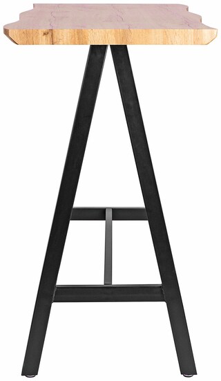 Bartisch Kenai Braun/Schwarz Metall 120x108x57 cm