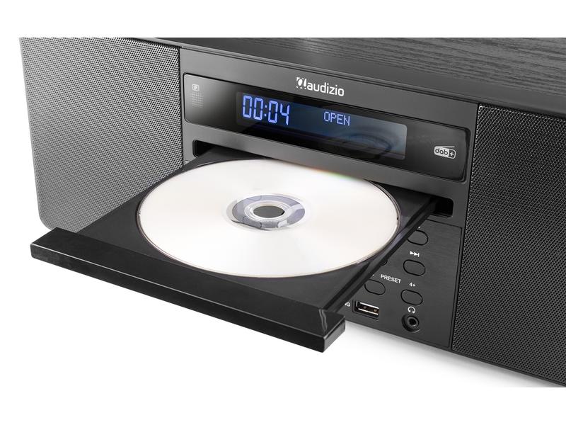 Audizio Radio/CD-Player Prato Schwarz DAB  Radio mit CD-Player