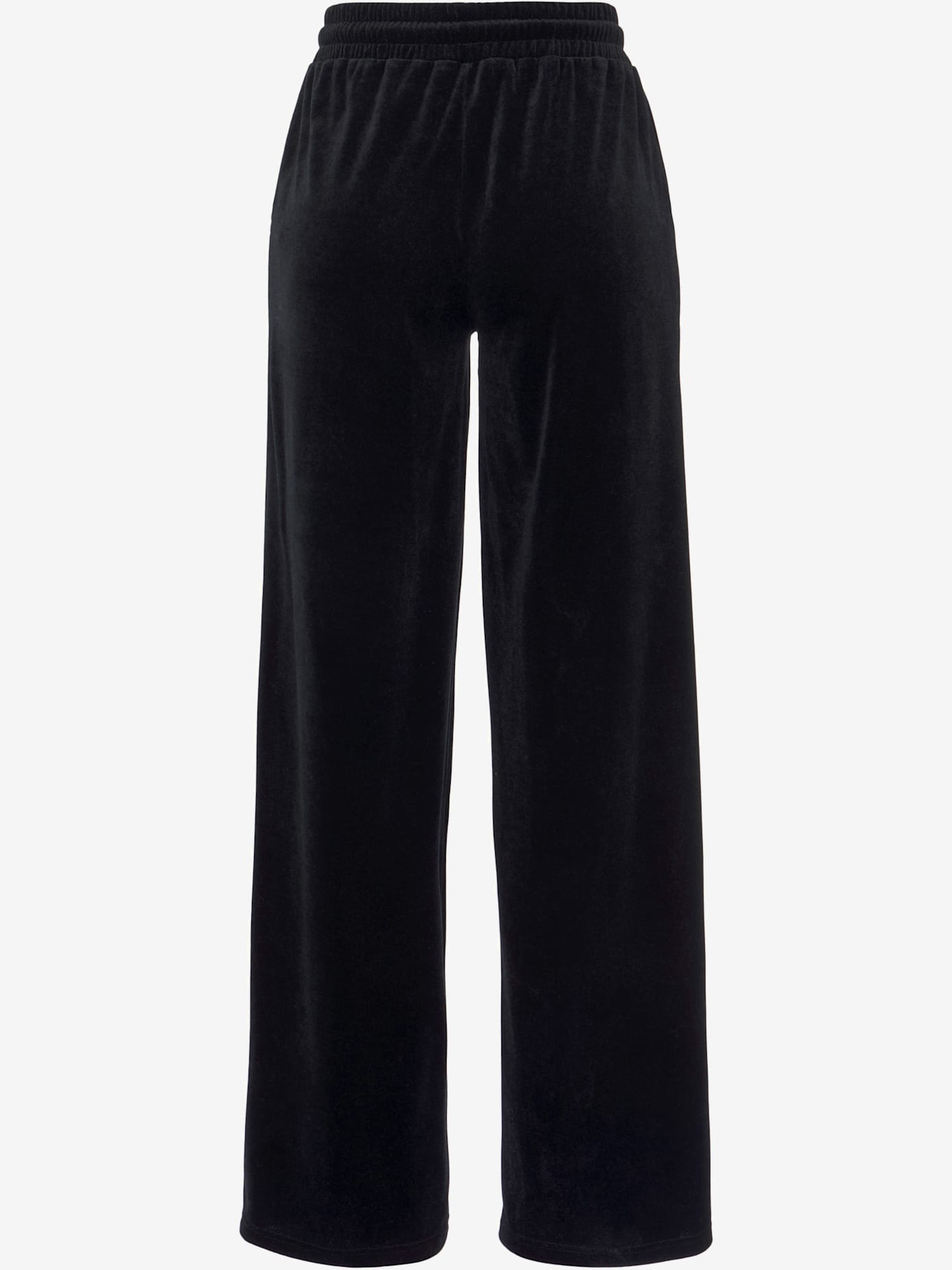 Pantalon en velours ras avec jambes larges