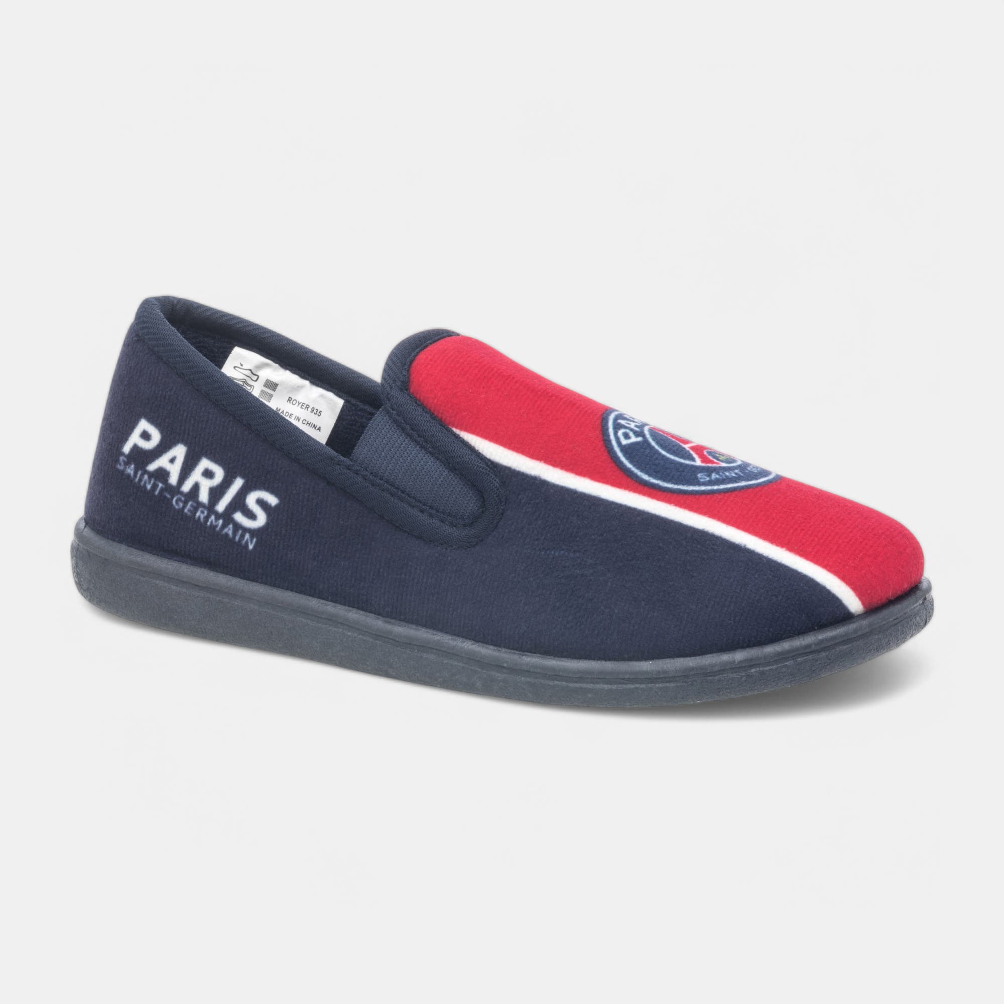 Pantoufles pieds sensibles Garçon bleu marine