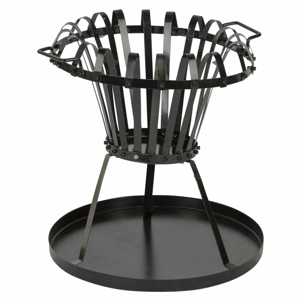 Foyer avec barbecue noir