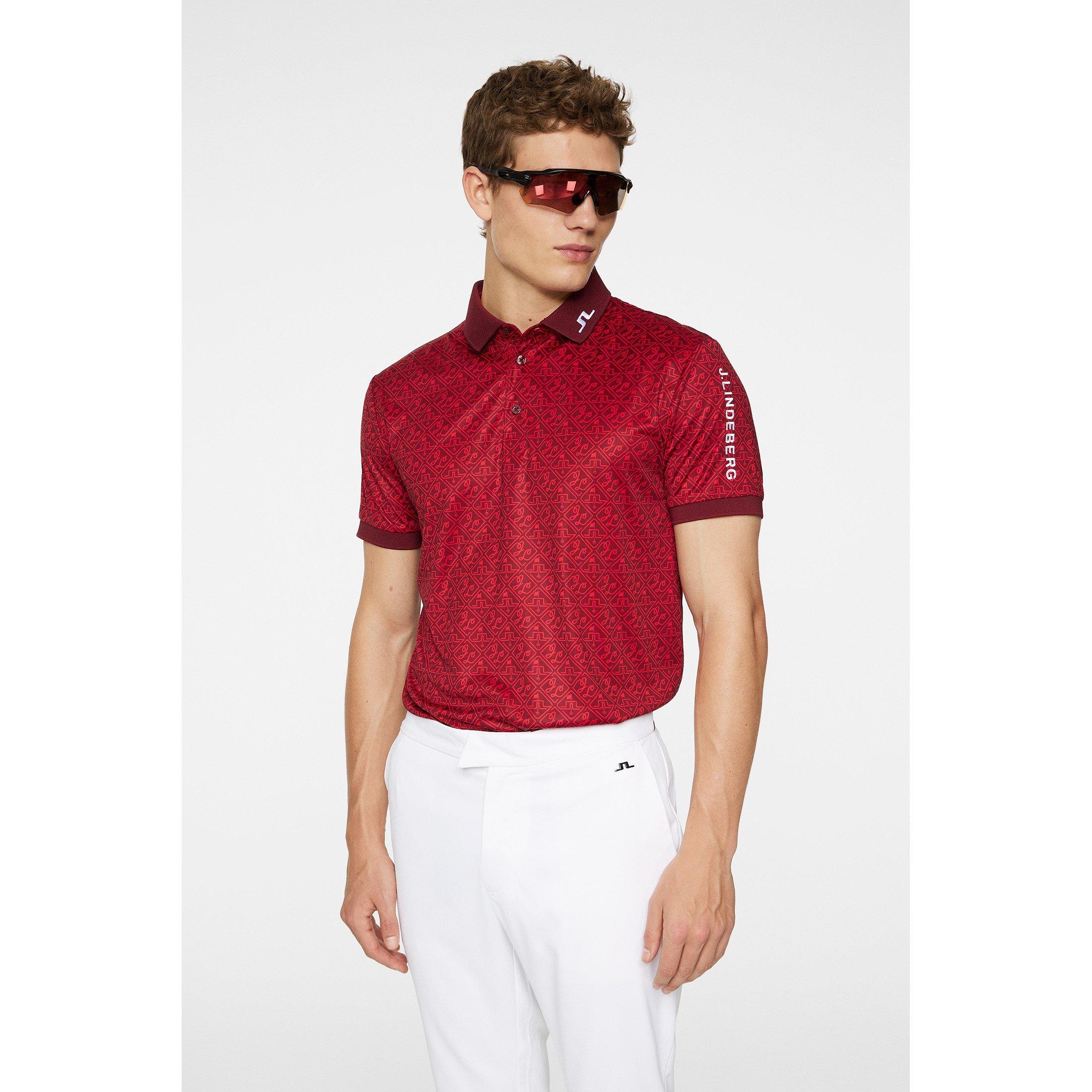 J Lindeberg Golf J.Lg Tour Tech Print Polo Shirt Mens