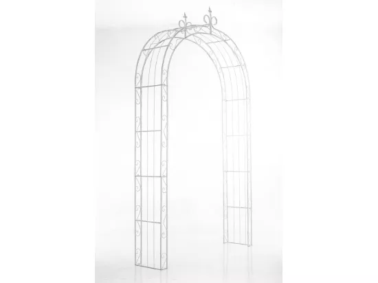 Arche à rosiers - Métal & Métal - Blanc antique - Sun