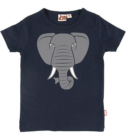 DYR T-Shirt - Primate - Navy m. Elefant