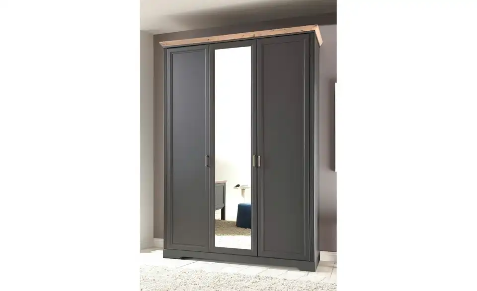 Kleiderschrank Jasmin II Graphit, Asteiche (Nachbildung) 160 cm