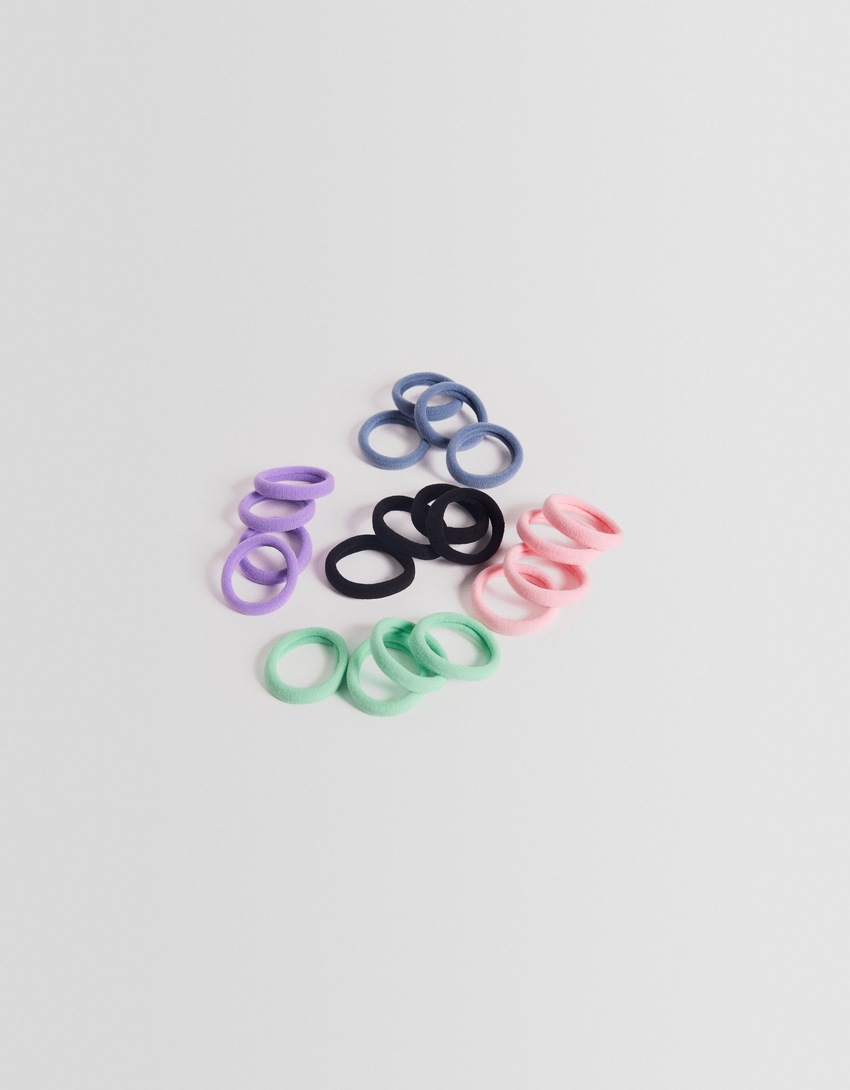 Conjunto de 20 elásticos de cabelo