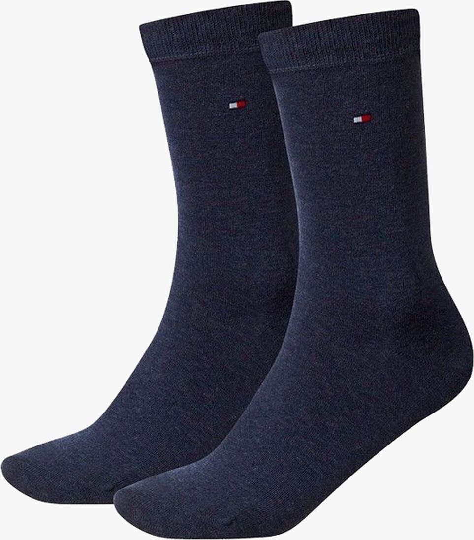 TOMMY HILFIGER blauwe tommy hilfiger sokken th children sock th basic 2p