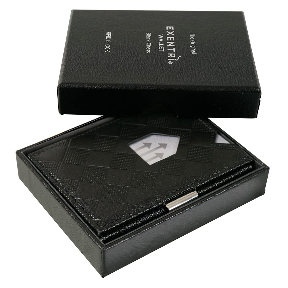 Exentri Leather Wallet RFID caiman black