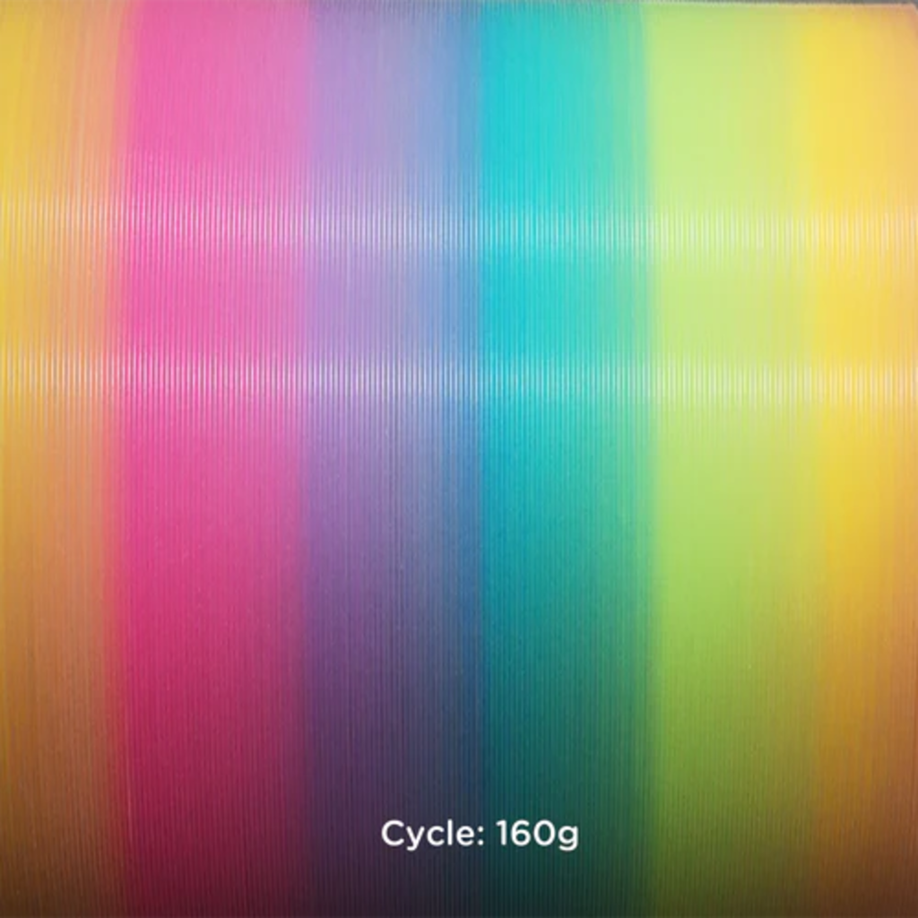 Polymaker  PolyLite Luminous PLA Rainbow, 1,75 mm / 1000 g    Hochwertiges Glow in the Dark-PLA